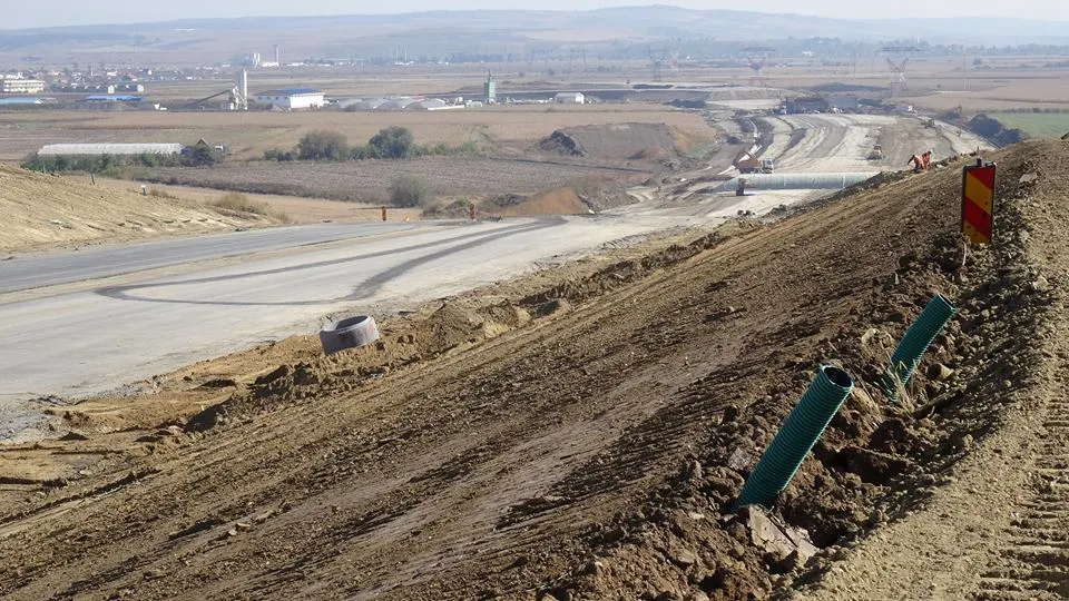 Bretele de acces pe Autostradă, la Luduș