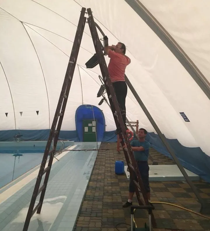 Bazinul olimpic de înot din Tîrgu Mureș a fost renovat