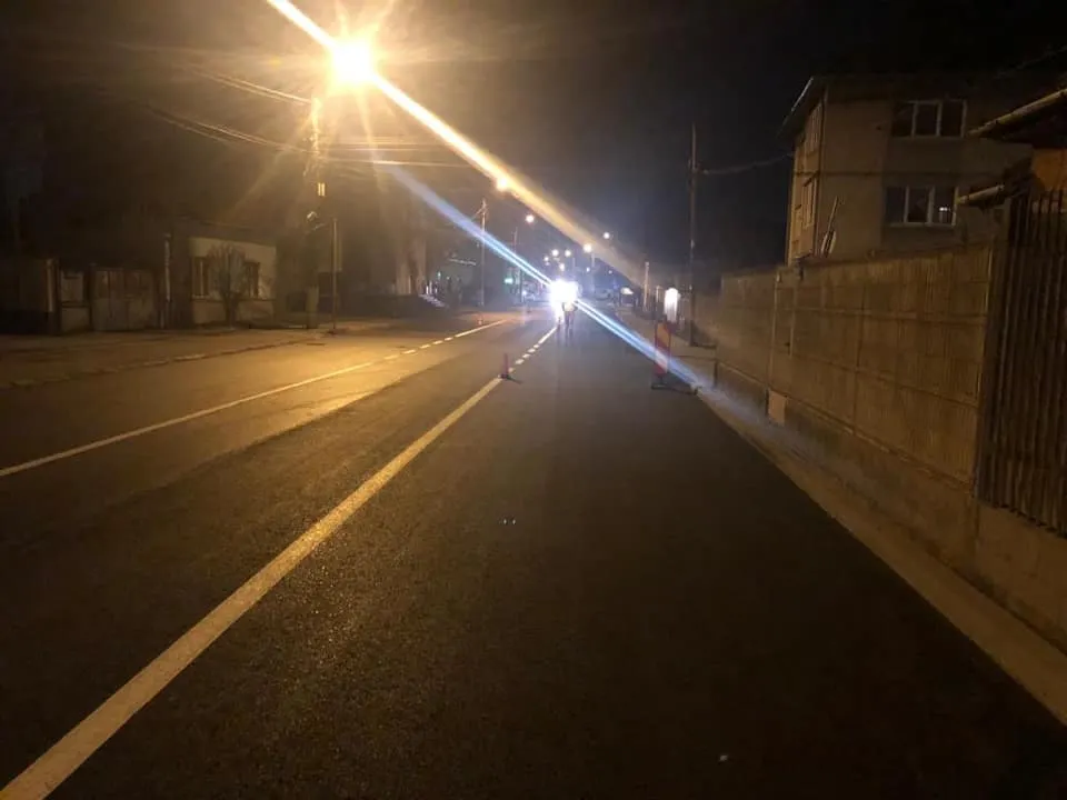 TÎRGU MUREȘ: S-a finalizat giratoriul de pe Calea Sighișoarei, intersecția cu Budiului