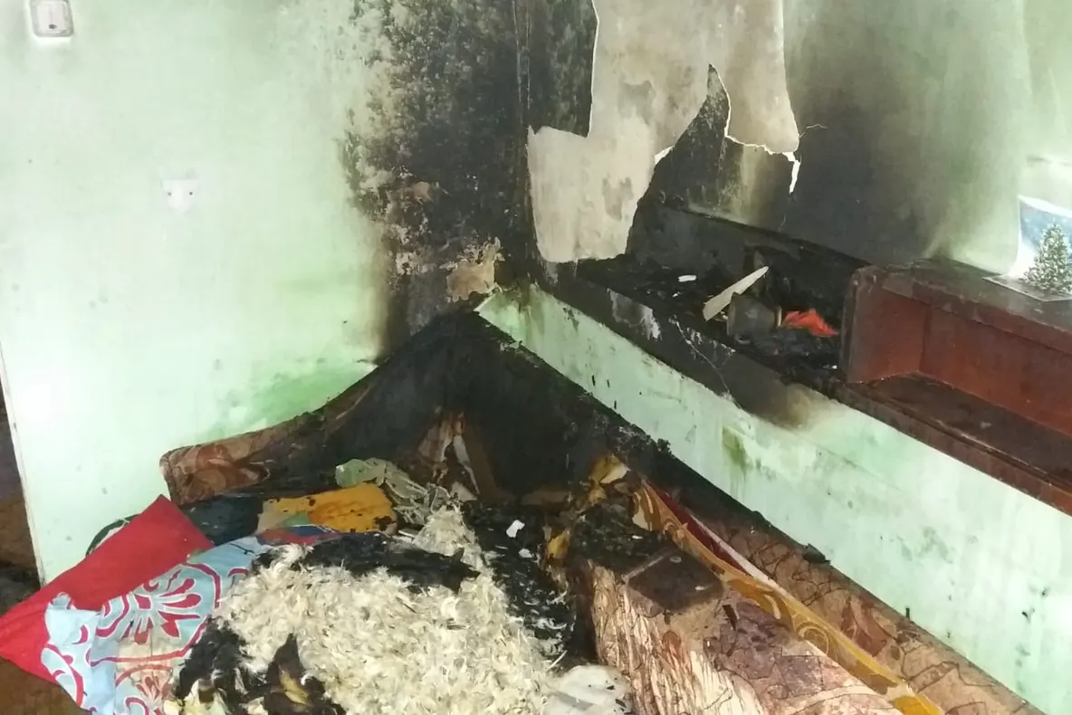 Incendiu pe strada Cugir din Tîrgu Mureș