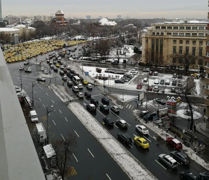 Taximetriștii din Târgu-Mureș se raliază protestului național