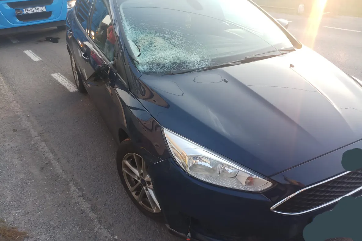 FOTO: Accident cu scandal și intervenția elicopterului SMURD