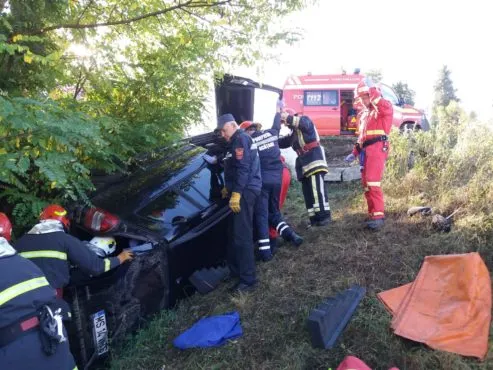 Accident cu 4 victime la Gruișor