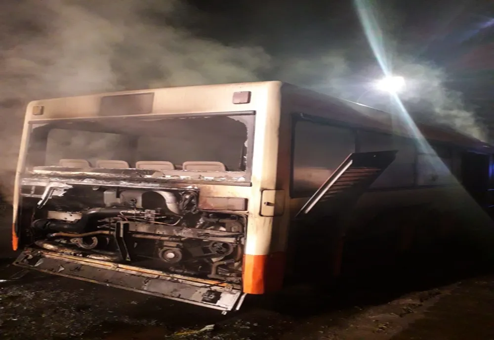 Târgu Mureș: Alt autobuz ÎN FLĂCĂRI!