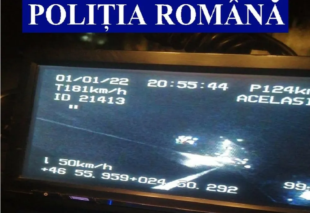Tânăr din judeţul Mureş reţinut! A fost prins la volanul unei maşini, în timpul unei depăşiri, cu 181 km/h