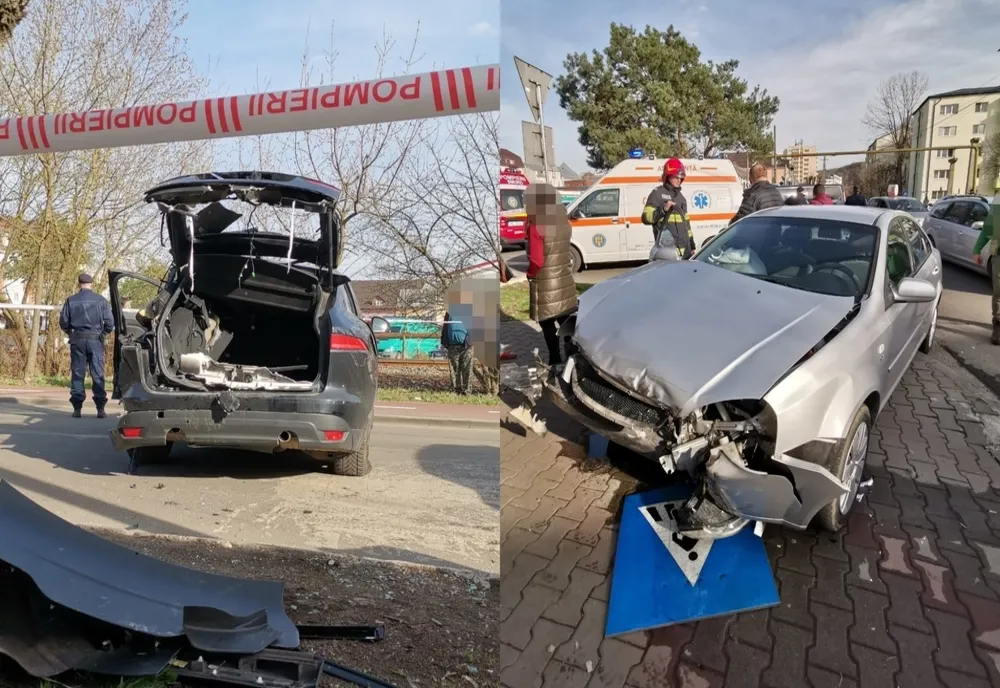 Accident în Bistrița! Doi bistrițeni și un mureșean au ajuns la spital