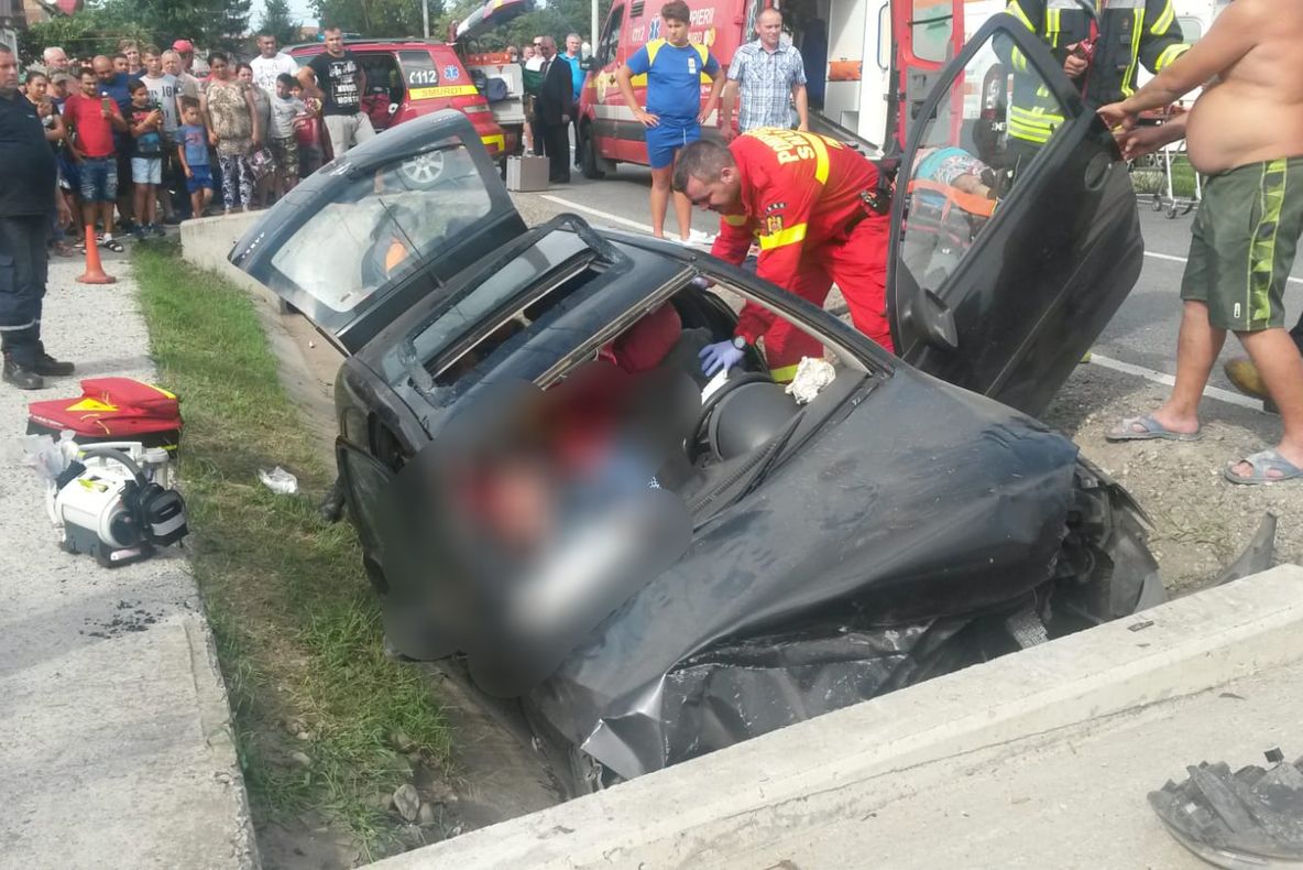 ACUM: Accident grav în Gornești