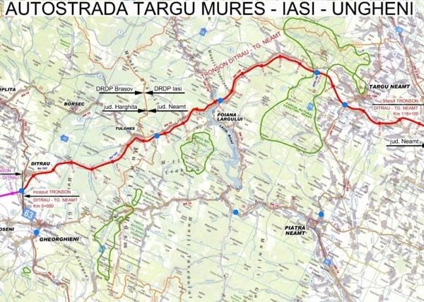 Autostrada Tîrgu Mureș – Iași – Ungheni, în Comisia Europeană