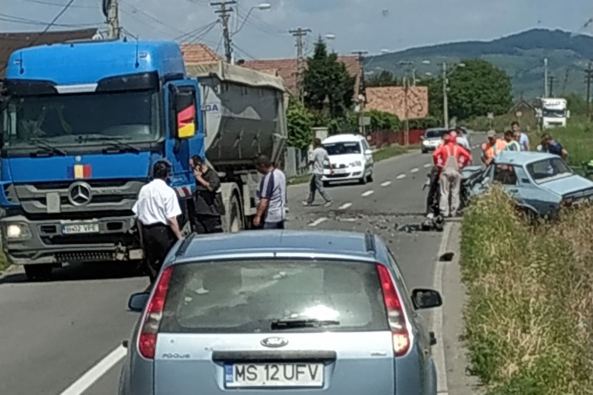 REGHIN: Accident pe strada Gării
