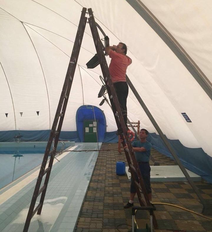 Bazinul olimpic de înot din Tîrgu Mureș a fost renovat