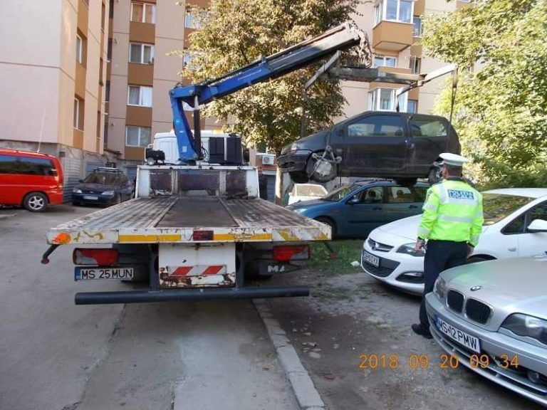 Tîrgu Mureș: mașinile abandonate, în vizor