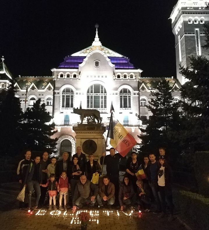 #Colectiv. Comemorare la Tîrgu Mureș