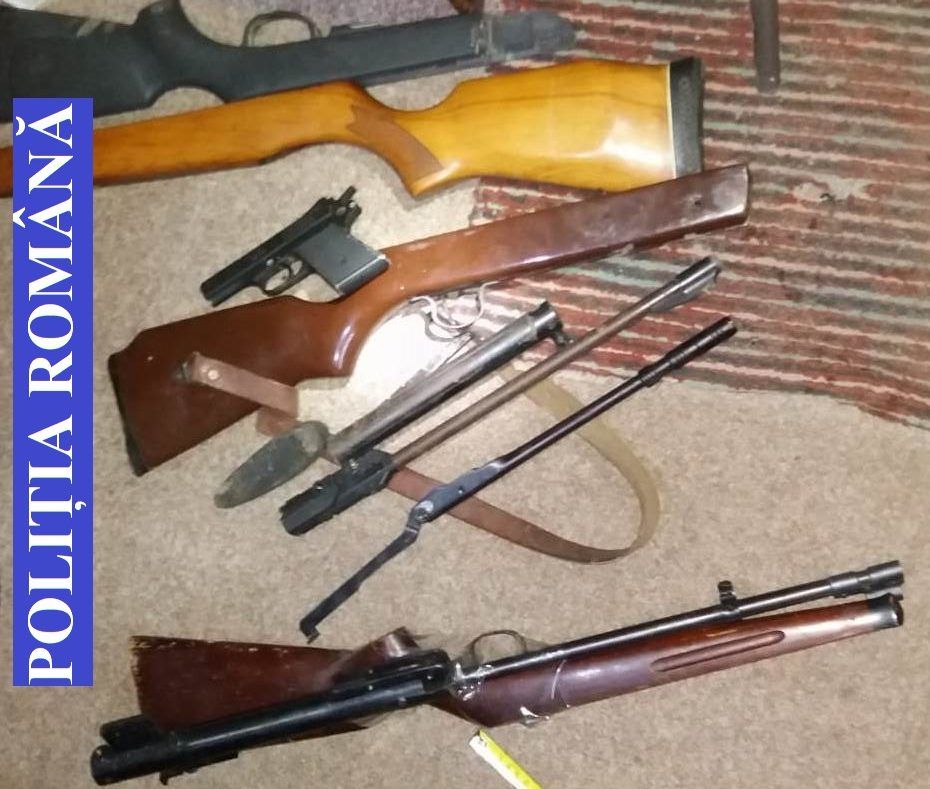 Arsenal descoperit de polițiști, la Ungheni