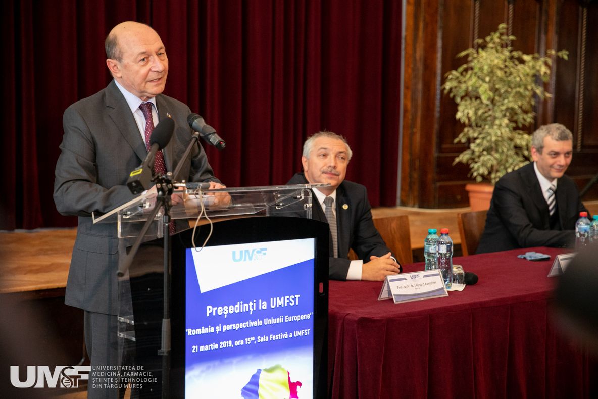 BĂSESCU, LA TÂRGU MUREȘ: "Riscul naționalist există, dar poate fi combătut de politicieni responsabili"
