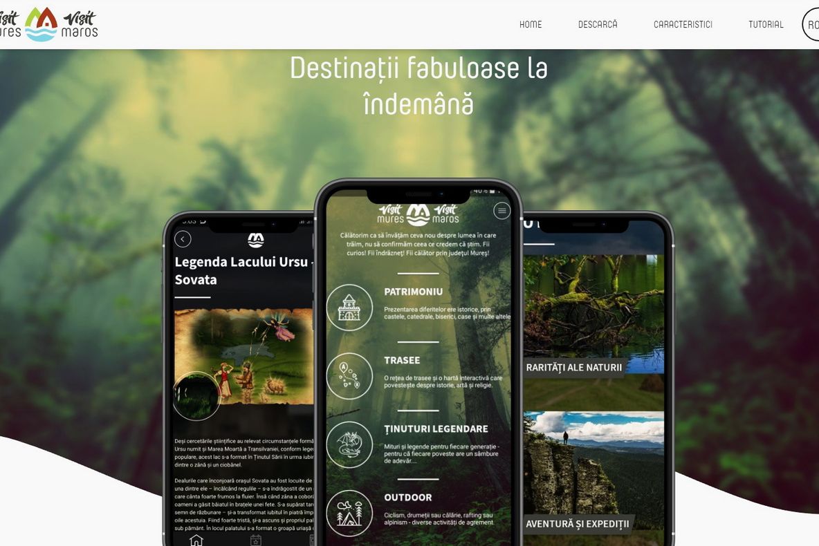 PROIECT IMPORTANT! S-au lansat site-ul și aplicația VISIT MUREȘ