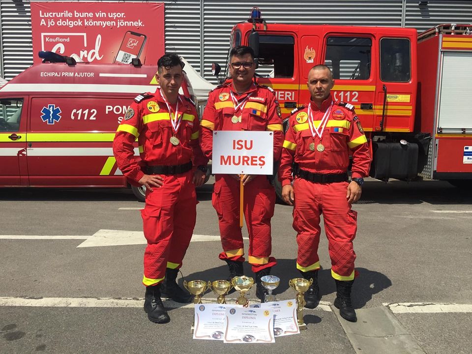 FOTO: Salvatorii mureșeni, cei mai buni la descarcerare și acordarea primului ajutor calificat