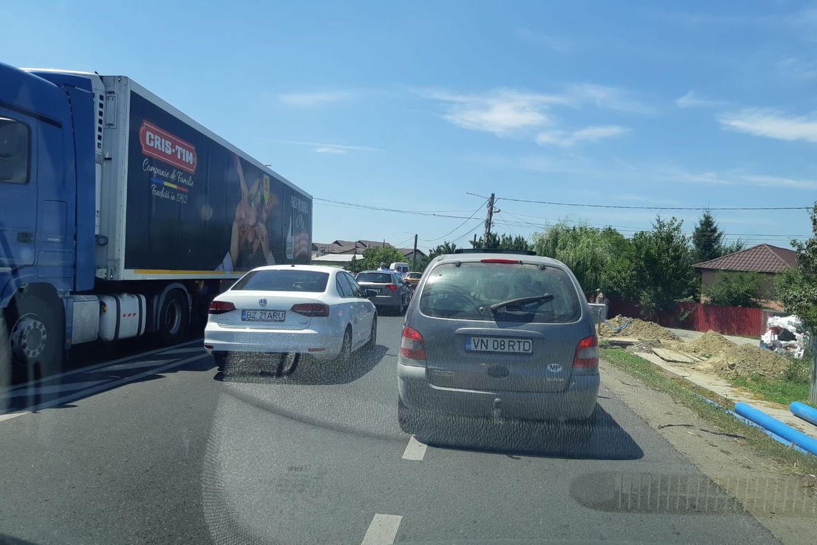 Accident în Chețani, la intersecția cu Grindeniul