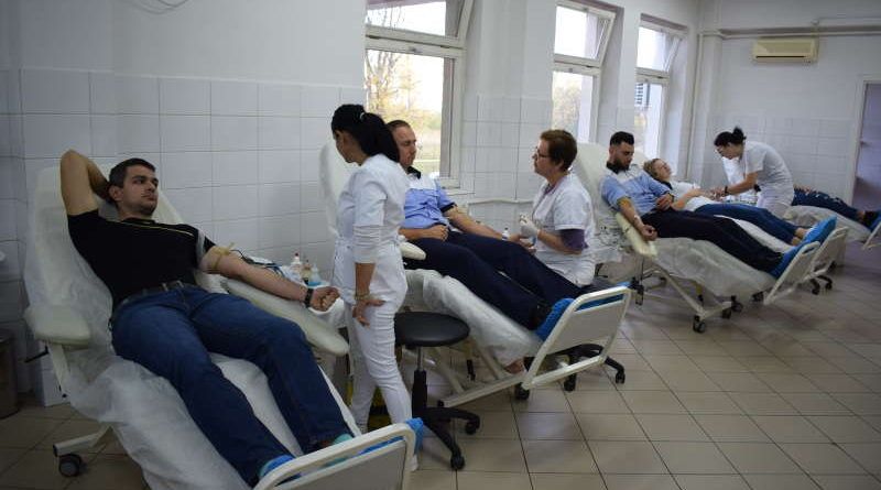 Târgu Mureș: 16 polițiști rutieri au donat sânge