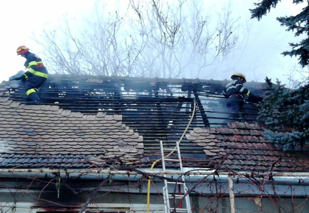 FOTO: Incendiu în localitatea mureșeană Albești! O femeie de 55 de ani a fost găsită carbonizată