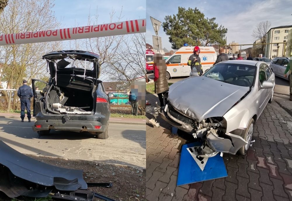 Accident în Bistrița! Doi bistrițeni și un mureșean au ajuns la spital