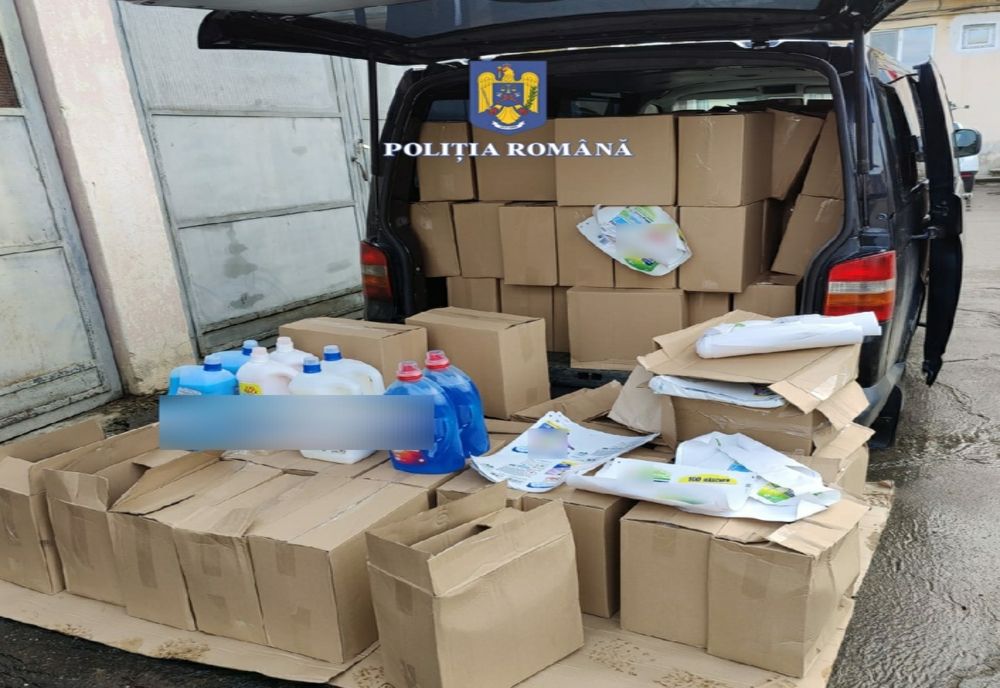 Bărbat din Mureş prins cu mii de litri de detergent contrafăcut