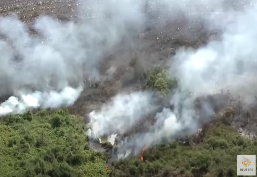 Un nou incendiu de vegetaţie a izbucnit în insula Rodos