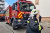 Depozit de fier vechi din Sighișoara, cuprins de un incendiu