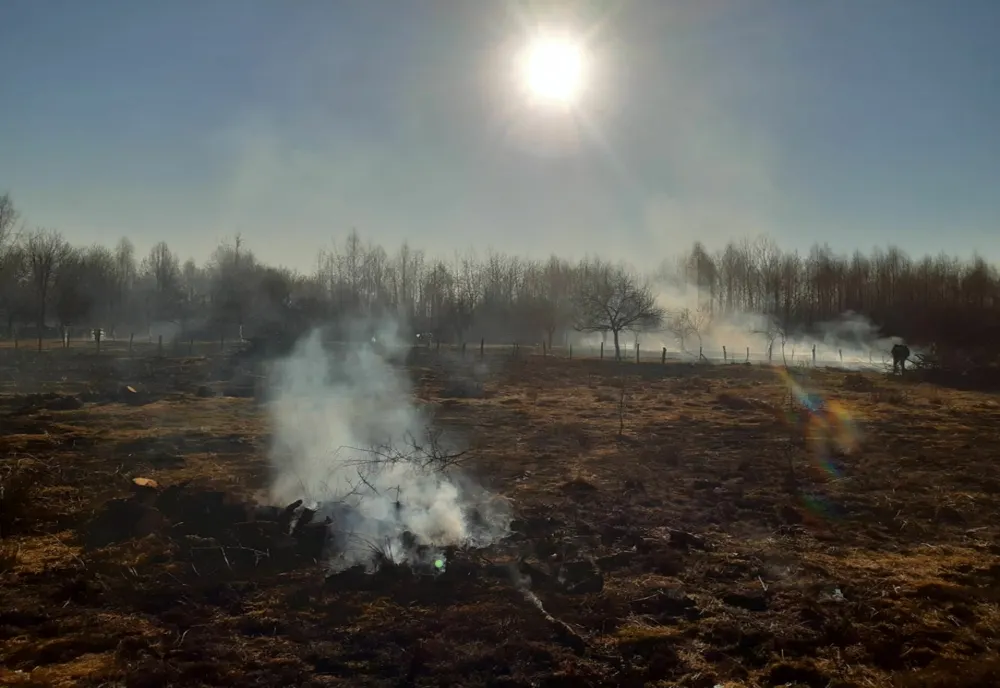 18 incendii de vegetație uscată, în Mureș, într-o singură zi