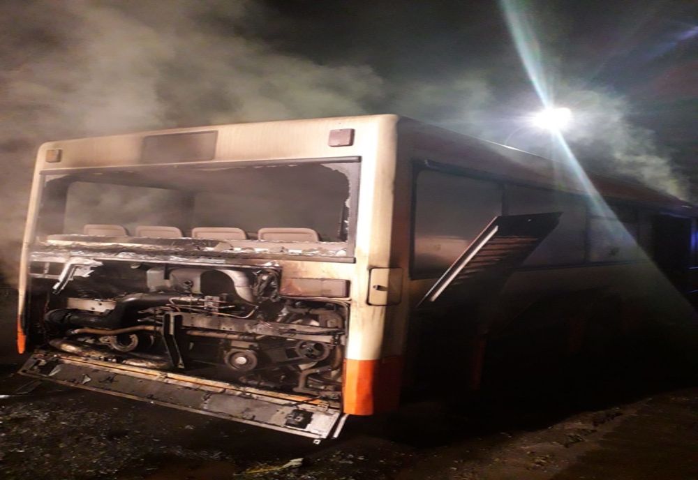 Târgu Mureș: Alt autobuz ÎN FLĂCĂRI!