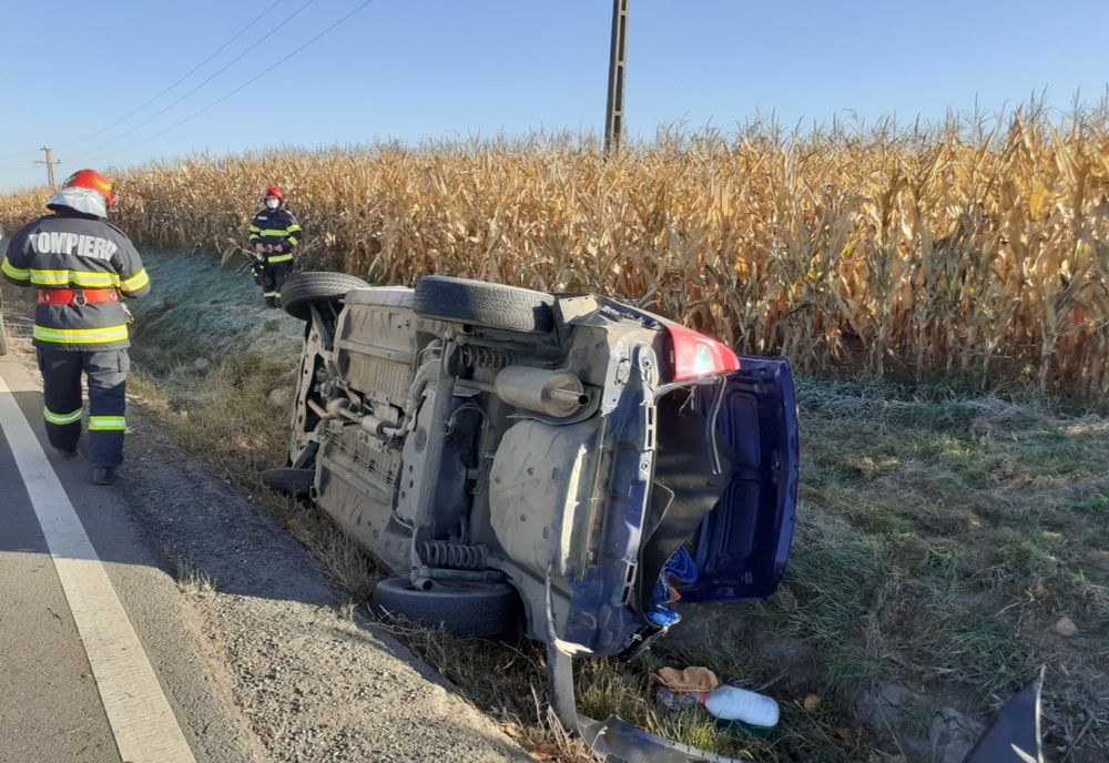 Accident între Târnăveni și Cucerdea! Au fost implicate două autoturisme și o autoutilitară
