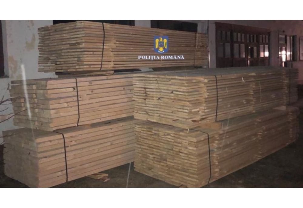 Peste 8 metri cubi de material lemnos confiscaţi de poliţiştii sălăjeni de la un bărbat din Mureş (FOTO)