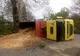 TIR răsturnat la Beica de Jos