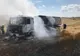 Un camion a luat foc în Fărăgău