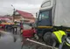 FOTO: Accident rutier în Corunca, între un autoturism și un autotren! O femeie este grav rănită