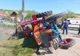 Accident cu 3 victime în Valea Largă! Impact între o maşină şi un tractor (FOTO)