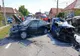 Grav accident între Reghin şi Topliţa! Impact violent între două maşini şi un camion (FOTO)