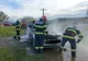 Maşină distrusă de incendiu în localitatea Șăulia (FOTO)