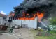 Incendiu violent la o hală din Sângeorgiu de Mureș