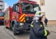 Depozit de fier vechi din Sighișoara, cuprins de un incendiu