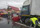 FOTO: Accident rutier în Corunca, între un autoturism și un autotren! O femeie este grav rănită