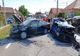 Grav accident între Reghin şi Topliţa! Impact violent între două maşini şi un camion (FOTO)